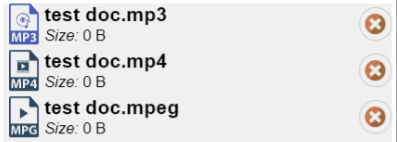 mp3, mp4, mpeg icons
